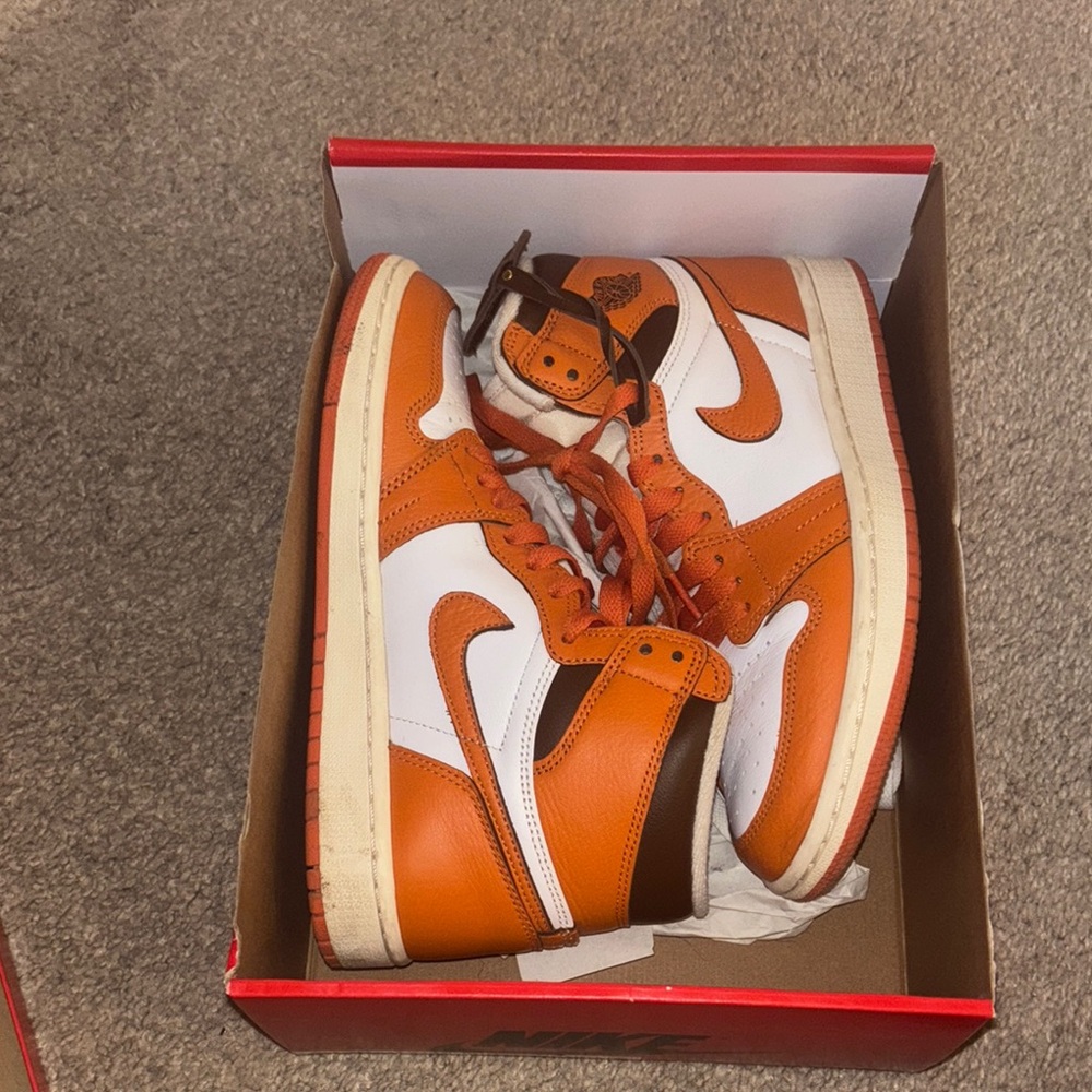 Nike Vibrant Orange and White High-Tops